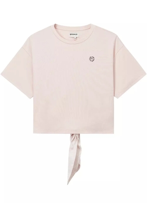 Musium Div. logo-embroidered T-shirt - Pink
