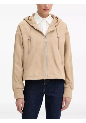 BOSS zip-fastening hooded jacket - Brown