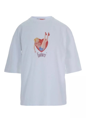 Fiorucci heart-print cotton T-shirt - White