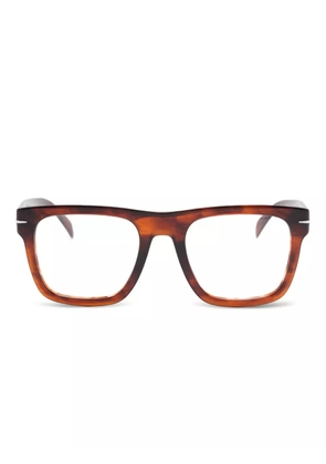 Eyewear by David Beckham square-frame glasses - Brown