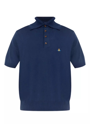 Vivienne Westwood orb-embroidered polo shirt - Blue
