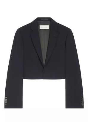 DRIES VAN NOTEN crop-hem buttoned-cuffs blazer - Black