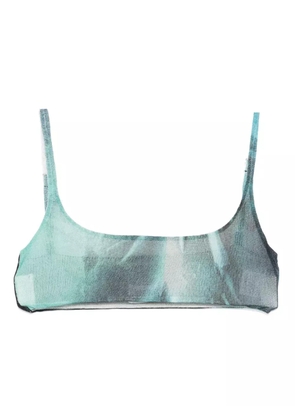 Jean Paul Gaultier abstract-print top - Blue