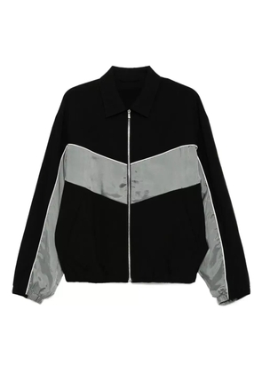 CROQUIS contrasting-panel jacket - Black