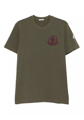 Moncler logo-embroidered T-shirt - Green