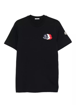 Moncler logo-patch short-sleeve T-shirt - Blue
