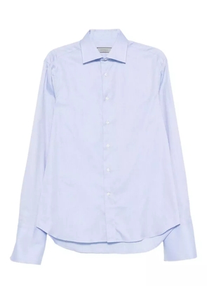 Canali long-sleeve cotton shirt - Blue
