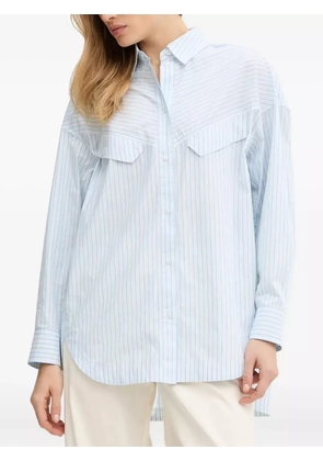 BOSS striped pocket shirt - Blue