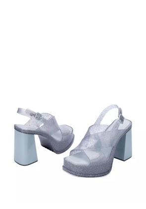 Melissa glitter platform pumps - Blue