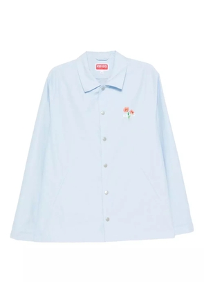 Kenzo floral-print cotton shirt - Blue