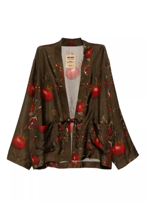 Uma Wang graphic-print top - Brown