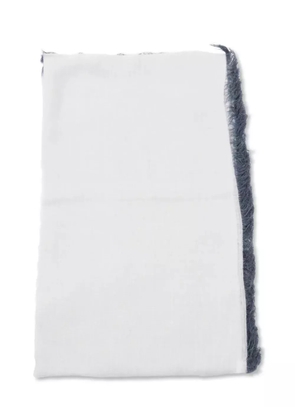 Faliero Sarti frayed-edge scarf - White