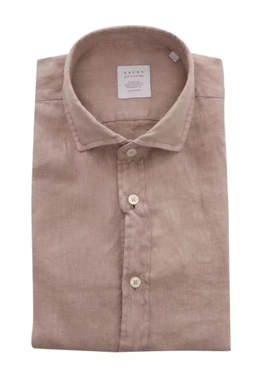Xacus linen button-down shirt - Pink