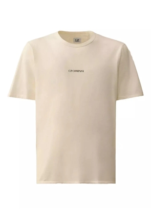 C.P. Company logo-embroidered cotton T-shirt - White