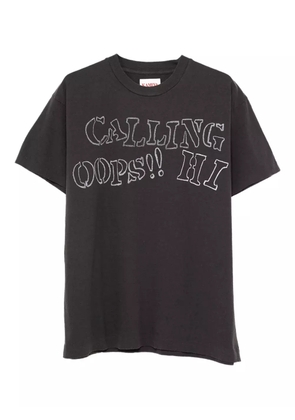 KAMIYA Calling printed graphic T-shirt - Black