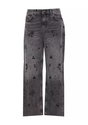 LIU JO jewel-embellished jeans - 87455 DEN BLACK DETAIL