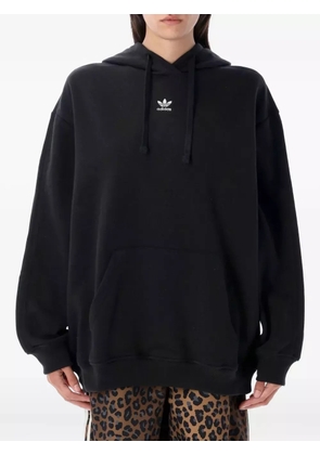 adidas small-logo hoodie - Black
