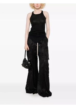 Rick Owens racer-back curved-hem top - Black