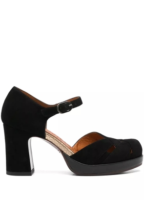 Chie Mihara 80mm Demin pumps - Black