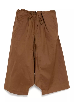 Egg cotton trousers - Brown