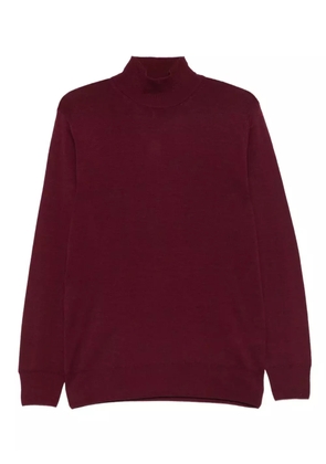 Canali high-neck wool sweater - Red