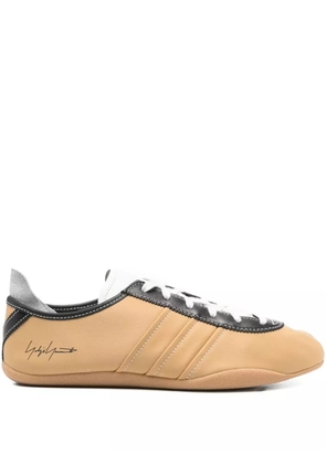 Y-3 striped lace-up sneakers - Neutrals