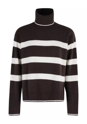 Seventy striped turtleneck sweater - Black