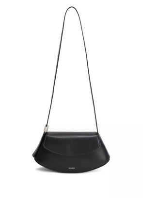 Jil Sander small Eldorado leather shoulder bag - Black