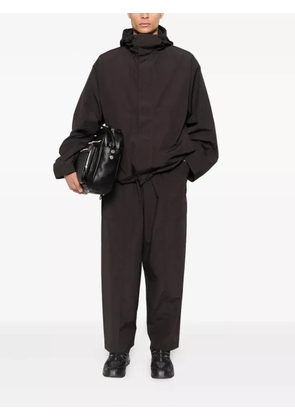 Studio Nicholson hooded windbreaker jacket - Brown