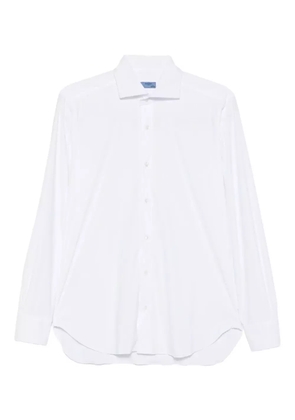 Barba long-sleeve cotton shirt - White