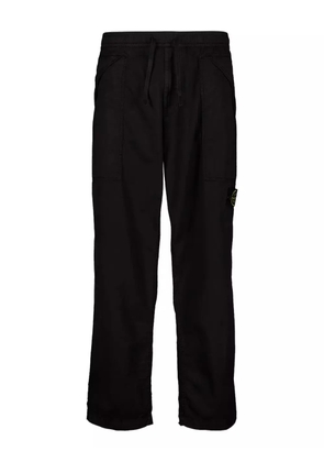 Stone Island drawstring straight-leg trousers - Black