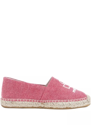 ISABEL MARANT Canae logo-embroidered flat espadrilles - Pink