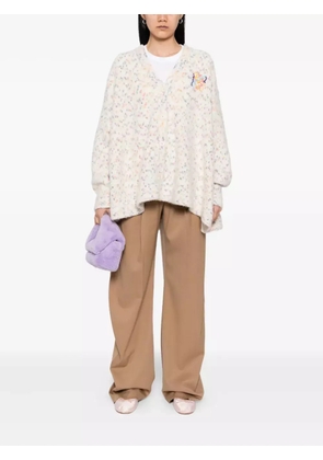 LOEWE logo-embroidered cardigan - White