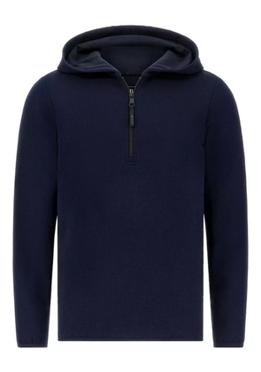 Boggi Milano half-zip hooded sweatshirt - Blue