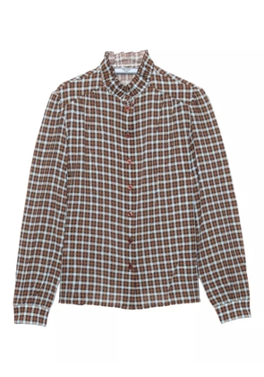 Prada checked shirt - Brown