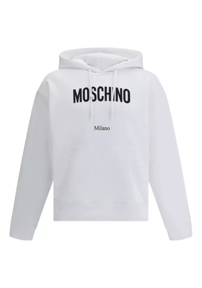 Moschino logo-print hoodie - White