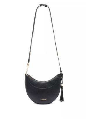 LIU JO medium crescent-shaped tassel satchel bag - Black