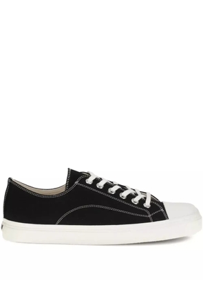 Moschino lace-up canvas sneakers - Black