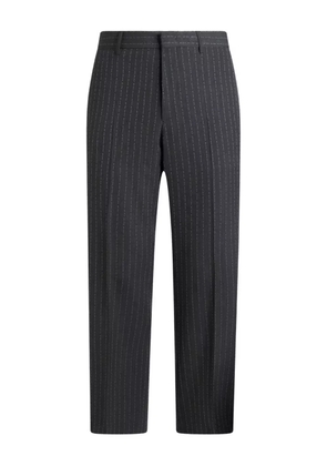 ETRO pinstriped logo trousers - Grey