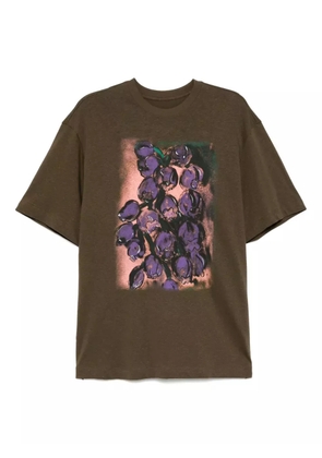 JNBY graphic-print T-shirt - Brown