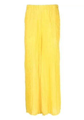 Alysi silk palazzo trousers - Yellow
