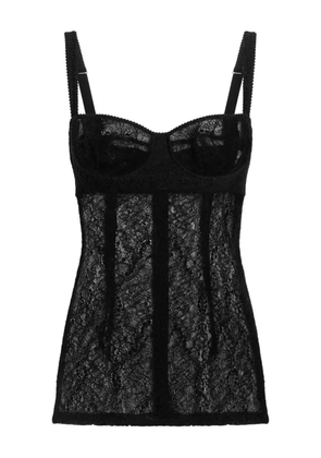 Dolce & Gabbana lace corset top - Black