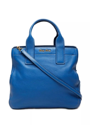 Miu Miu Pre-Owned 2000-2015 leather two-way tote bag - Blue