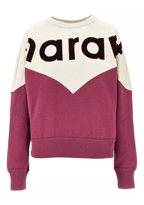 ISABEL MARANT Houston colour-block logo sweatshirt - Neutrals