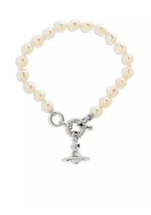 Vivienne Westwood Orb-pendant bracelet - White