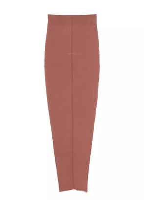 Rick Owens Pillar ribbed-knit skirt - Pink