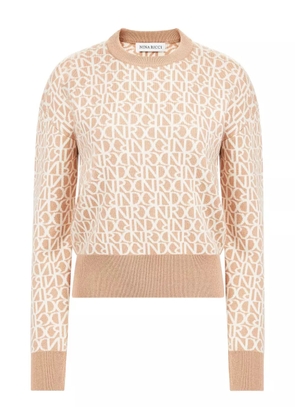 Nina Ricci monogram wool sweater - Neutrals