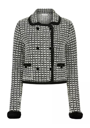 Nina Ricci tweed-effect double-breasted jacket - Black