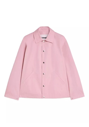 Jil Sander logo -print cotton jacket - Pink