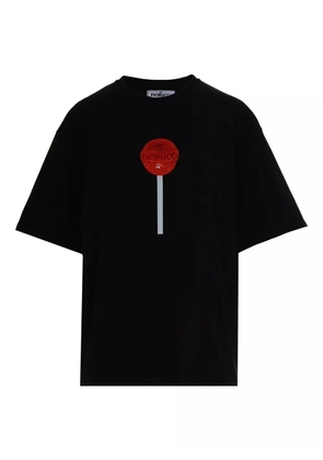 Fiorucci lollipop-print cotton T-shirt - Black